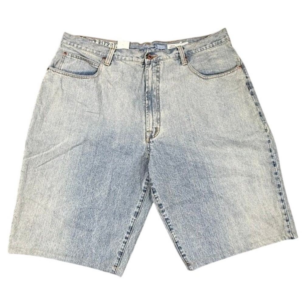 VTG Azzure Love Life Denim Mens 42 Light Wash Sand Jean Shorts Baggy Y2K NWT